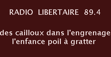 Radio Libertaire, octobre 2024